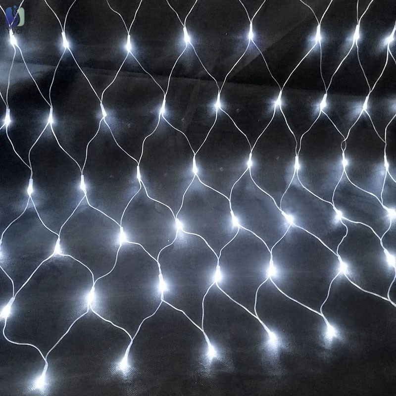 Đèn led dạng lưới trang trí bữa tiệc trong/ngoài nhà theo phong cách giáng sinh chống nước tiện dụng