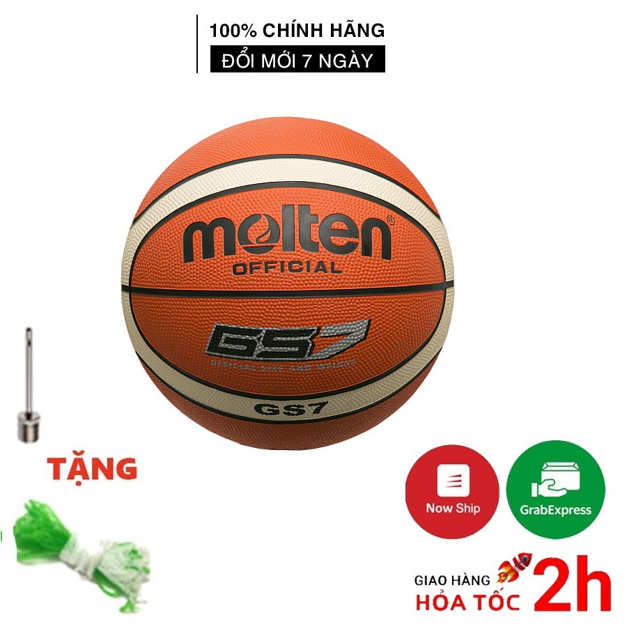 Quả Bóng Rổ Cao Su Molten GS7 Thi Đấu Size số 7 Chính hãng Tiêu chuẩn quốc tế FIBA