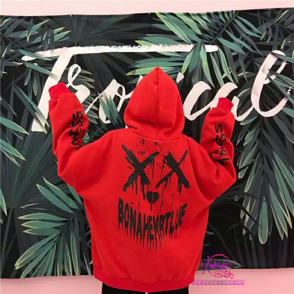 Áo hoodie nỉ tốt MADNESS Màu đen/đỏ - Kèm ảnh thật