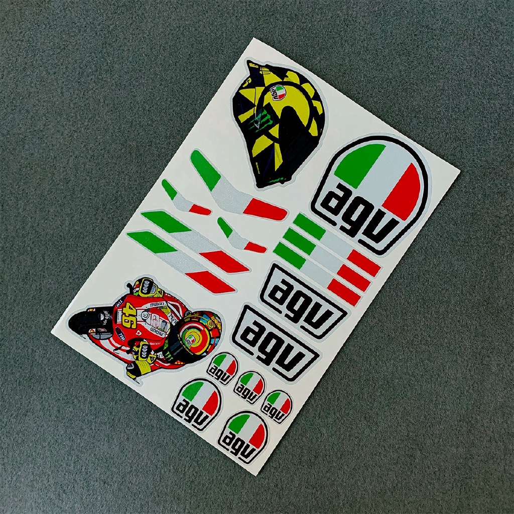 Miếng Dán Phản Quang Chữ The Doctor Vr46 Trang Trí Mũ Bảo Hiểm