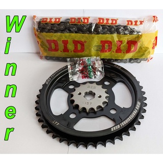 Nhông Sên Dĩa DID Chính Hãng Cao Cấp Cho Winner, Winner X (sên đen 10 ly)