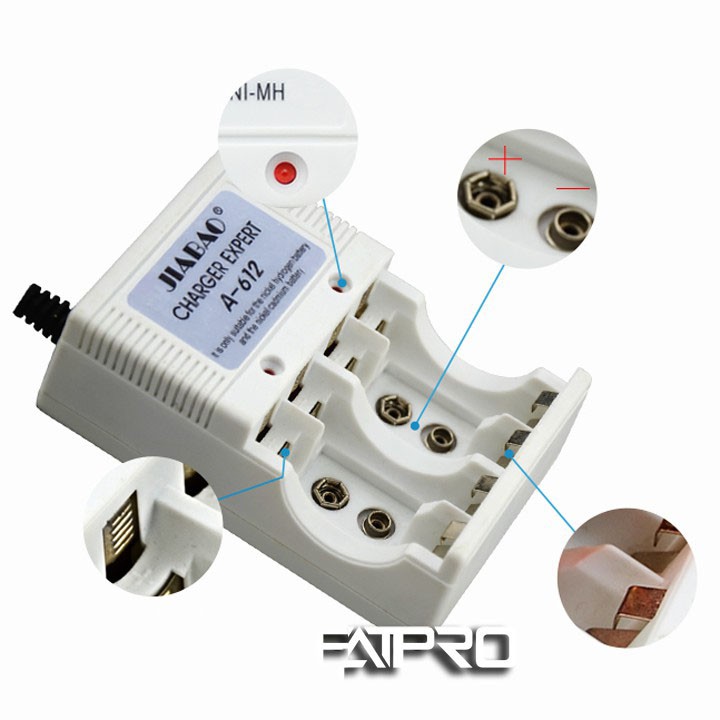 Sạc pin đa năng Jiabao A-612 sạc pin 2A,3A, 9V