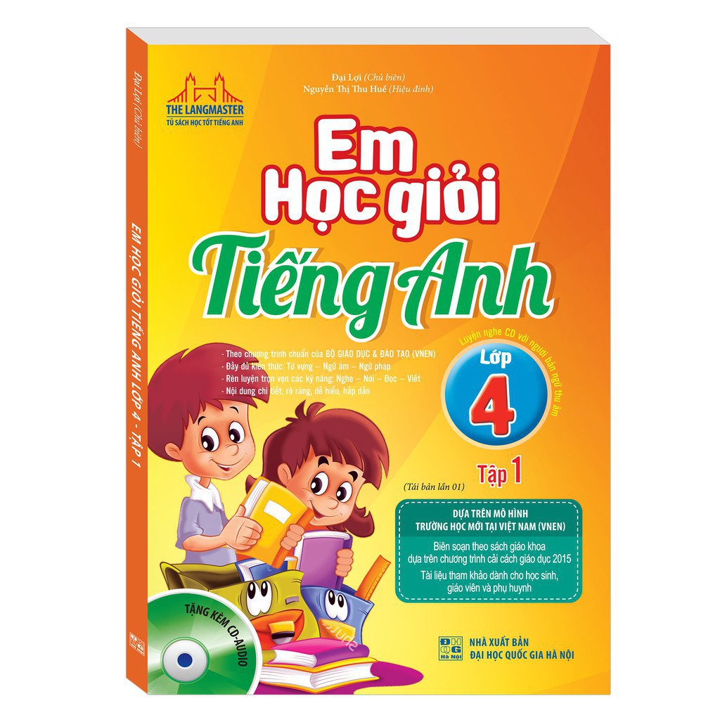 Sách - Combo Em học giỏi tiếng Anh lớp 4 tập 1 + Tập 2