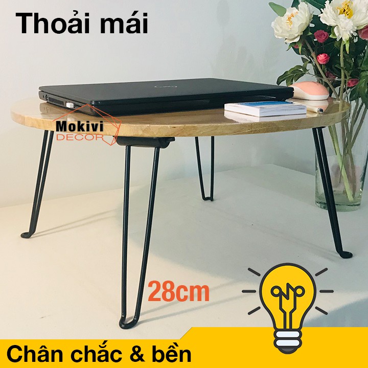 Bàn học gỗ chân xếp gọn TRÒN TO + Bàn ăn bệt gia đình | BigBuy360 - bigbuy360.vn