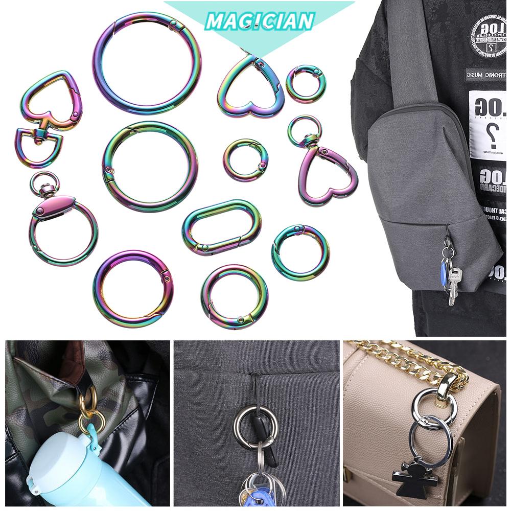 Khóa Vòng Kim Loại Dạng Xích Hình Trái Tim Bằng Kim Loại Gắn Thắt Lưng Túi Xách/Túi Xách