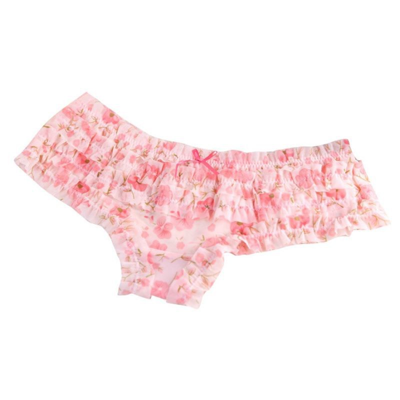 Quần lót nữ in hoa nhún bèo | BigBuy360 - bigbuy360.vn