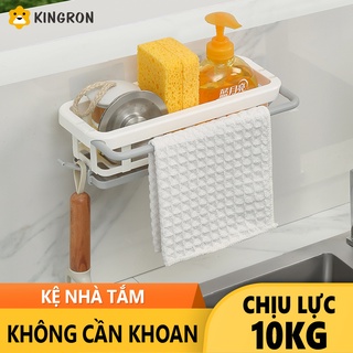 Kệ nhựa dán tường treo nhà tắm, nhà bếp siêu chắc