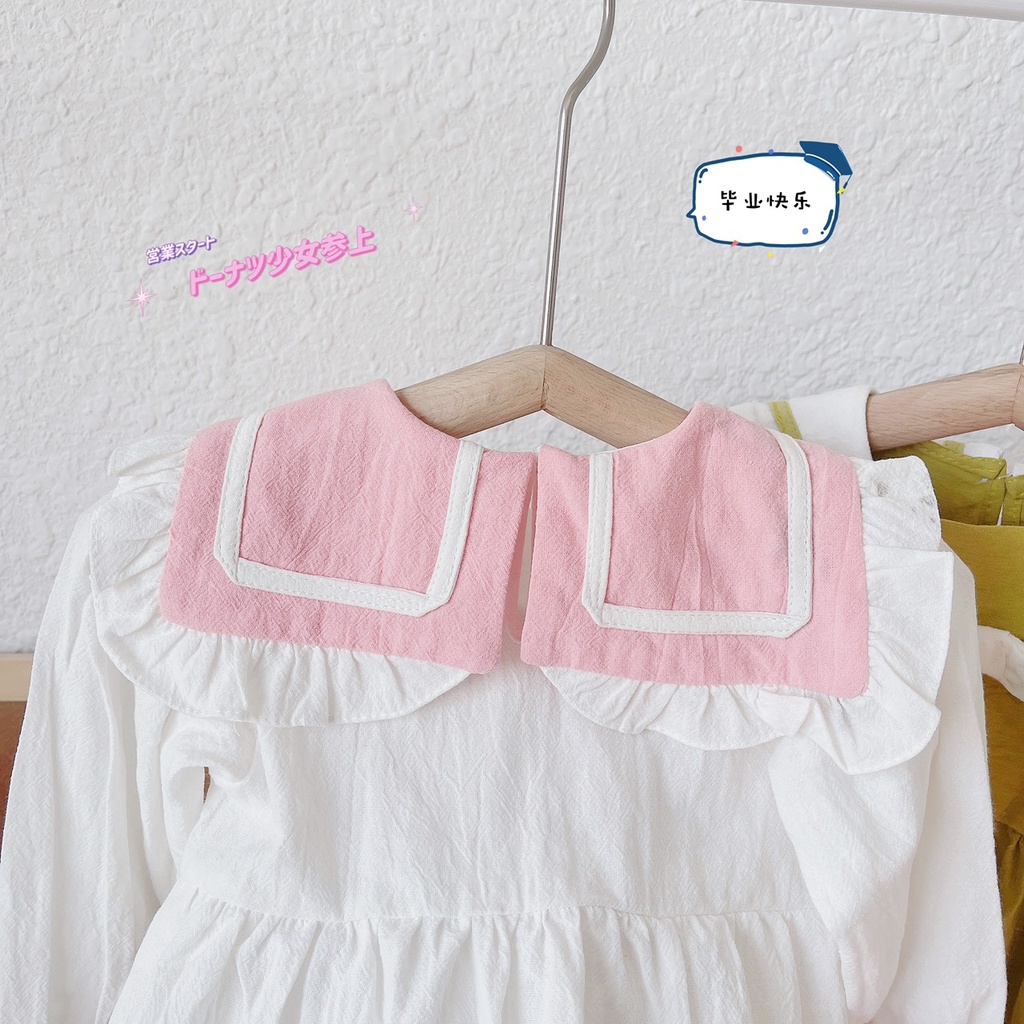 Váy thu dài tay dáng THỦY THỦ chất thô caro mỏng vừa cho bé 1-5 tuổi (Mã V300502)