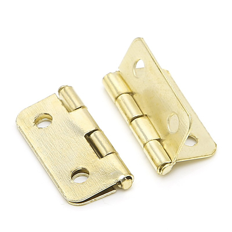 Set 10 bản lề 4 lỗ gắn cửa tủ nhà bếp/hộp đựng đồ trang sức 18x16mm