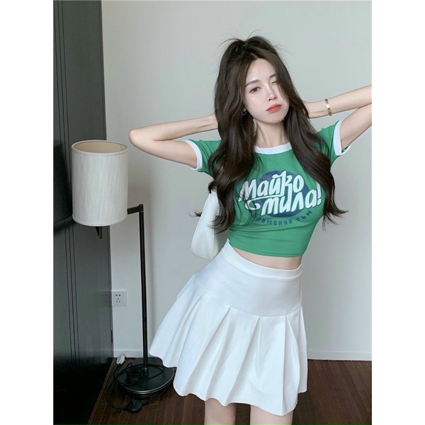 ÁO CROP TOP PHỐI VIỀN MARU XINH XINH pcgb