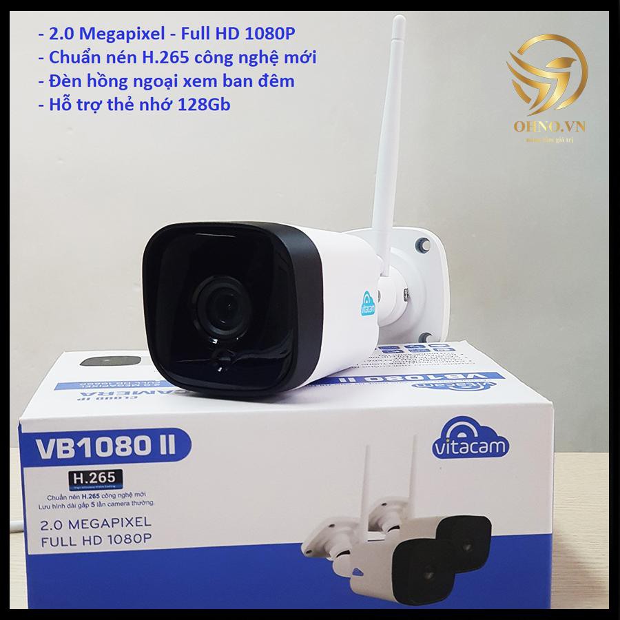 Camera IP Wifi ngoài trời Vitacam VB1080 II giám sát hồng ngoại Full HD 1080P góc siêu rộng 2.0 MPX– OHNO Việt Nam
