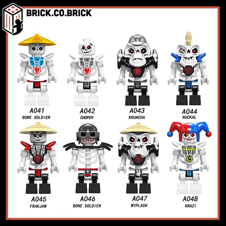 Ninja Phantom Đồ Chơi Lắp Ráp Minifigure Nhân Vật Hồ Ly Samurai Akita Zane Nya Kai Jay A041-A048