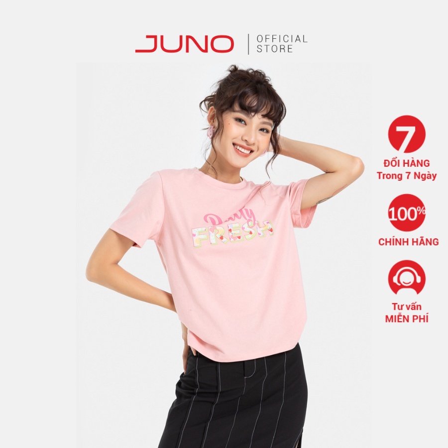 Áo Thun JUNO Form Vừa In Chữ Daily Fresh JNATH014