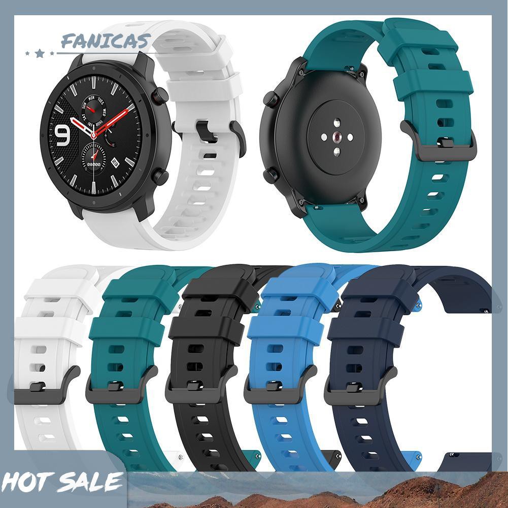 Dây Đeo Silicon Fanicas22Mm Cho Amazfit Gtr 47mm / Pace / Stratos