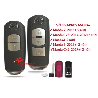 Vỏ và đầu chìa khóa smarkey mazda 2, mazda 3, mazda 6, mazda cx5