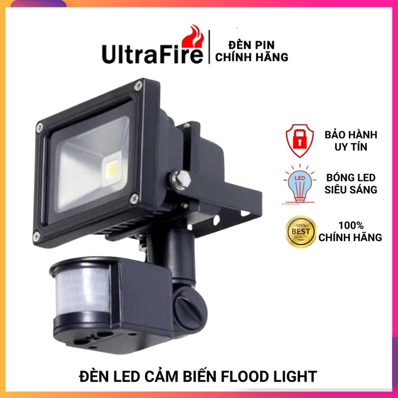 Đèn cảm ứng chuyển động ⭐ Đèn Led Flood Light công suất 30W ⭐ đèn cảm biến tự động dùng cho sân vườn - Bảo hành 1 đổi 1