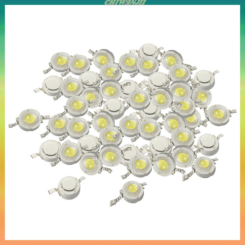 Set 50 đèn led ánh sáng trắng công suất cao 1w SMD CHIP | BigBuy360 - bigbuy360.vn