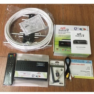 Đầu thu kỹ thuật số dvb-t2 ltp 1406 - tặng anten và dây 15m.