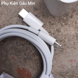 Cáp sạc nhanh ip type-c to lightning 1m zin chính hãng - bảo hành 12t