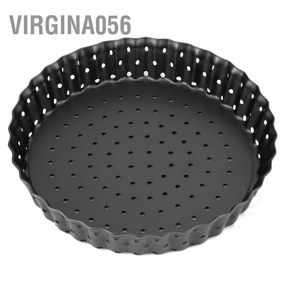 Virgina056 Household Thicken Non-Stick Carbon Steel Pizza Mold Baking Pan Tray Kitchen Tools