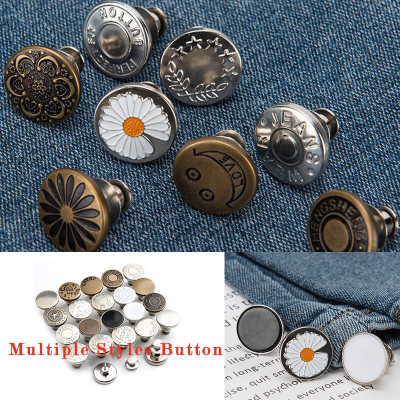 Nút nới rộng lưng quần jean không cần may dễ sử dụng