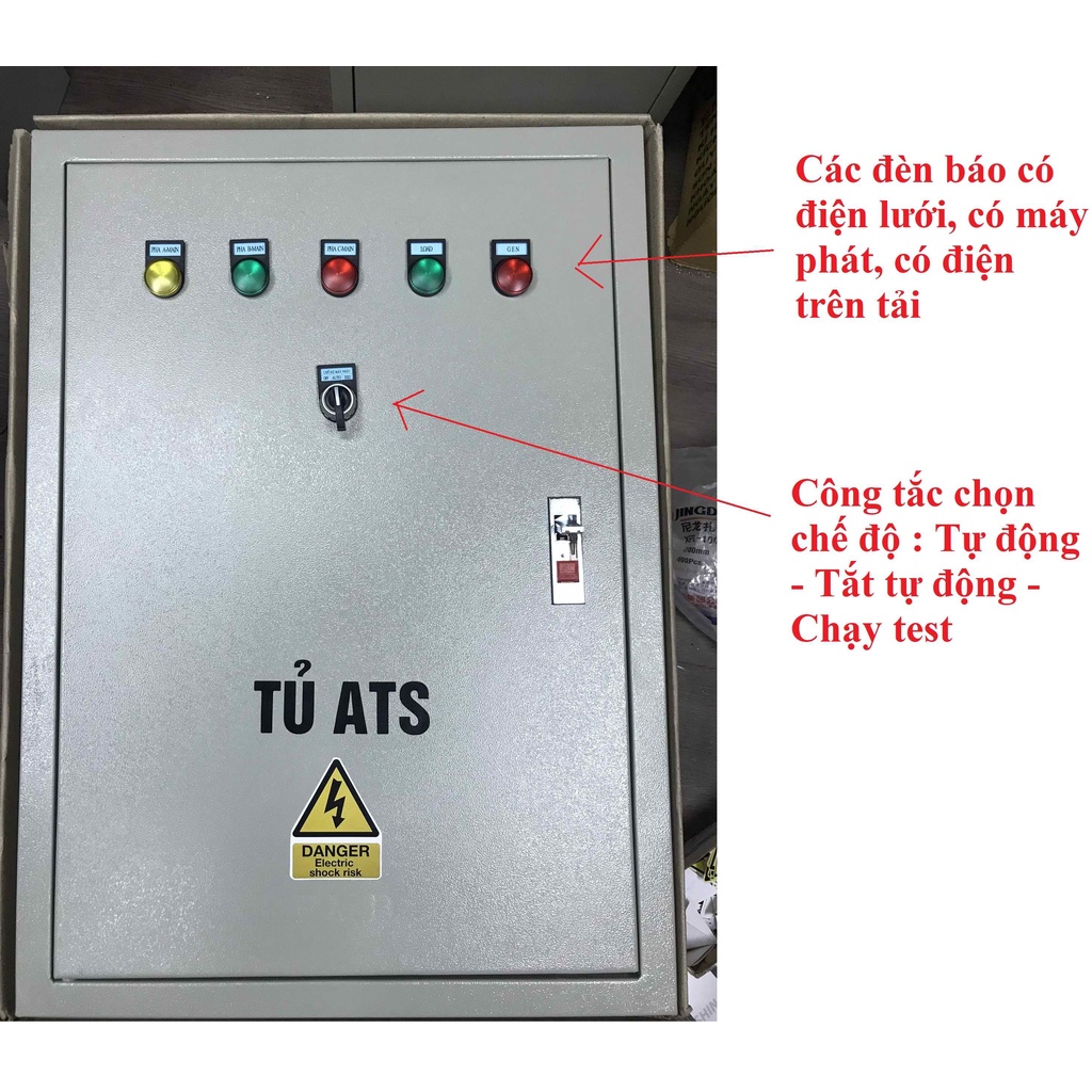 Tủ ATS tự động đề nổ máy phát điện và tự động chuyển nguồn - Bảo hành 1-2 năm - 50A đến 400A - 10kw đến 200kw