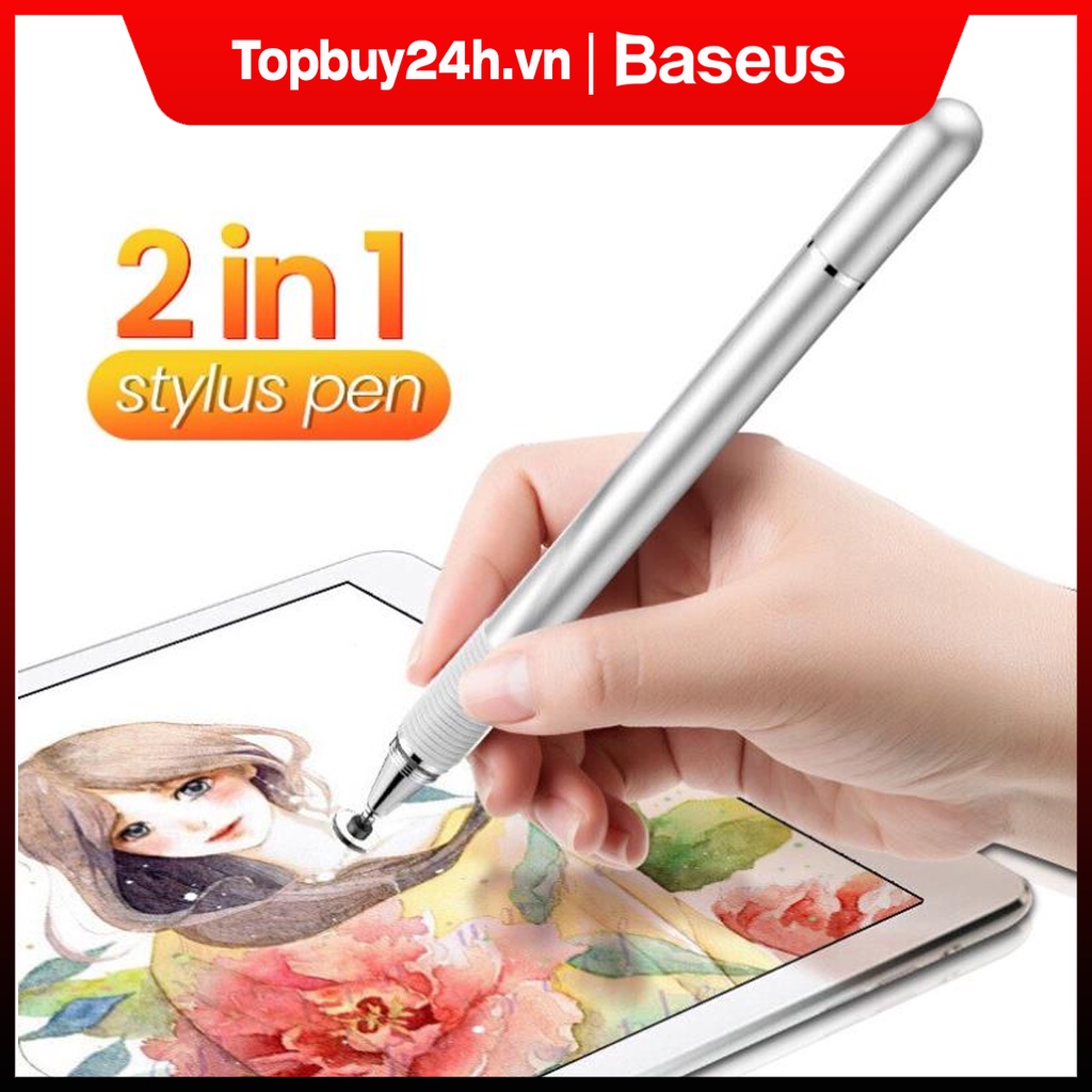 Bút Stylus Điện Dung Baseus Màn Hình Điện Thoại Máy Tính Bảng 2 Trong 1 Thông Dụng Cho iPad Pro Air Mini