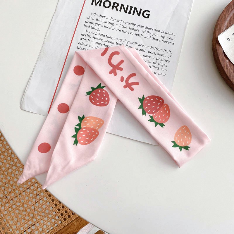 Dây Cột Tóc Vải Ruy Băng Phong Cách Hàng Quốc