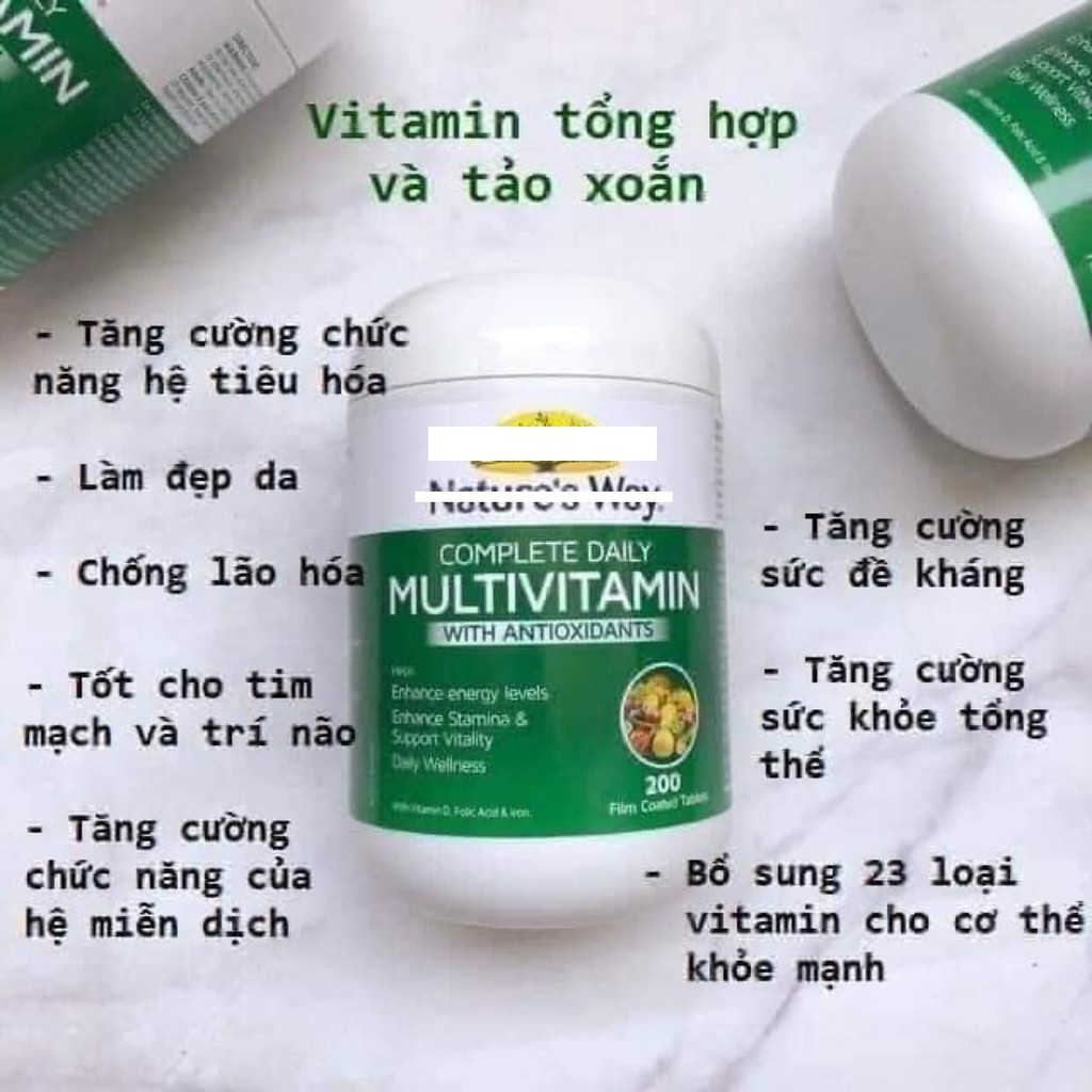 Sản phẩm bổ sung Vitamin tổng hợp cho da (200v)