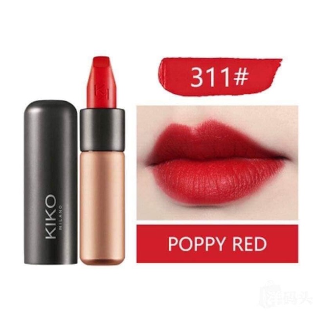 Son môi KIKO VELVET PASSION MATTE LIPSTICK màu 311 đỏ nhung