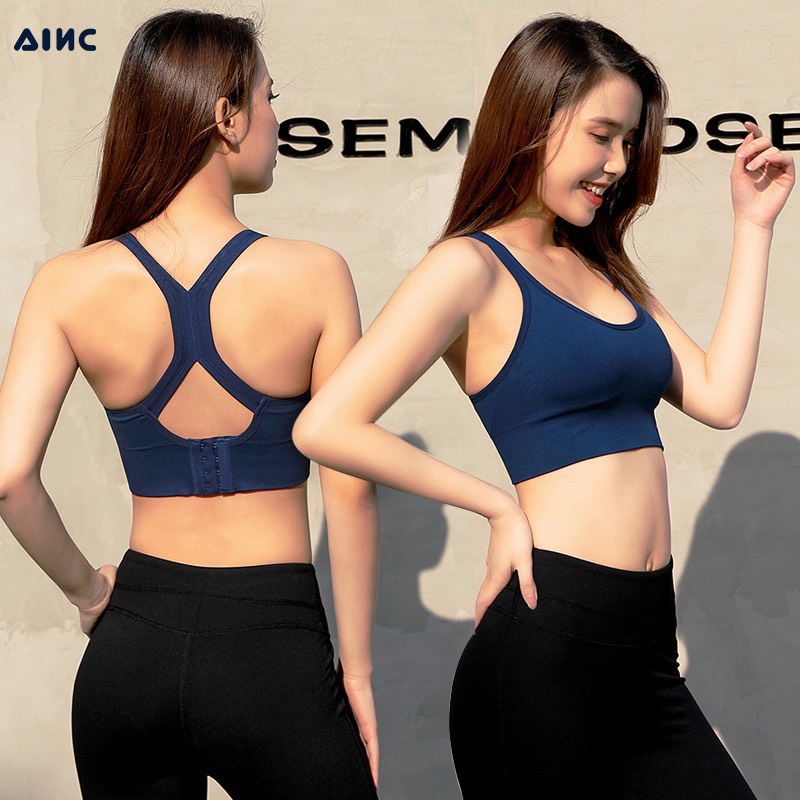 ÁO BRA NỮ TẬP GYM YOGA NÂNG NGỰC ĐỊNH HÌNH PHỐI MÓC CÀI BR85