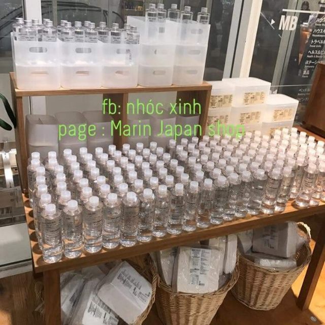 Nước hoa hồng Muji Light và Moisture Nhật Bản 200ml và 400ml