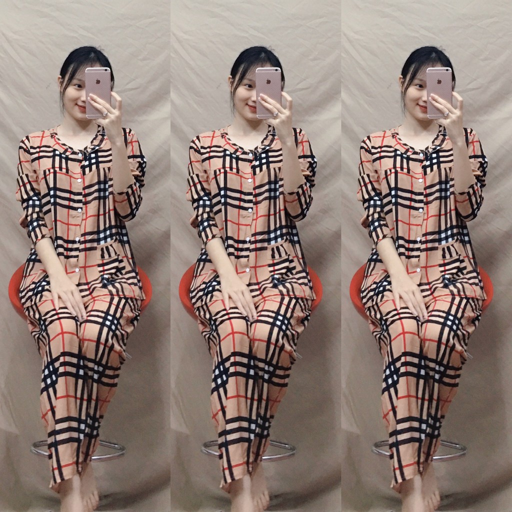 Đồ bộ bầu trước và sau khi sinh chất lanh mềm mại mặc nhà