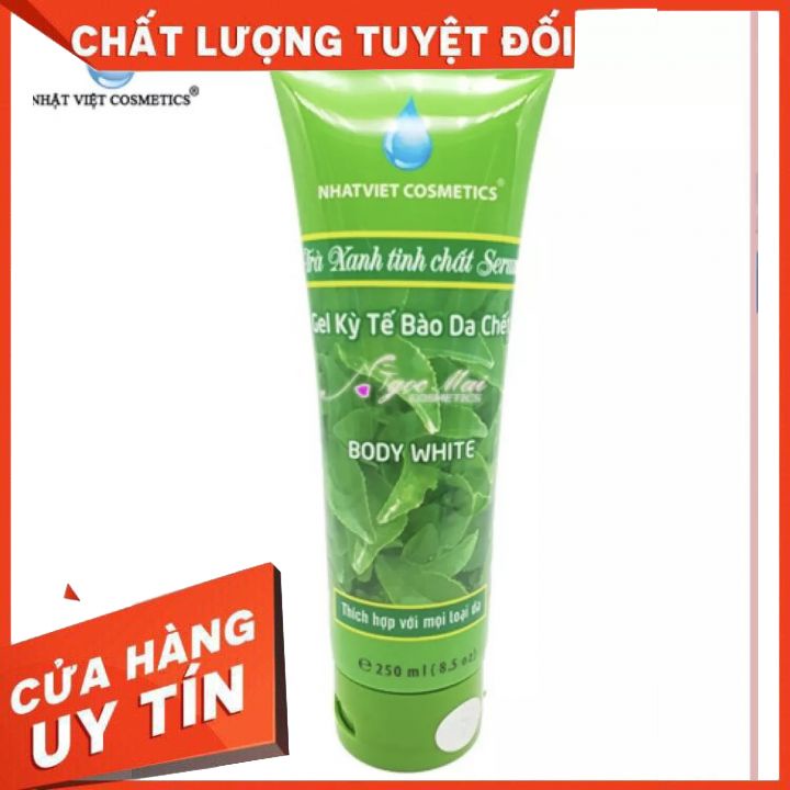 Gel tẩy tế bào chết Trà Xanh nhật Việt 250ml dành cho body- TẨY SẠCH LỚP BỤI BẨN DA CẰN CỖI LÂU NGÀY -GIÚP CHO DA MỊN