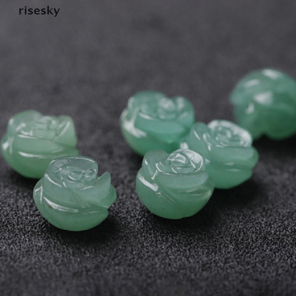 Set 3 Chuỗi Hạt Đá Mã Não Tự Nhiên Hình Hoa Hồng ♨Trên đó