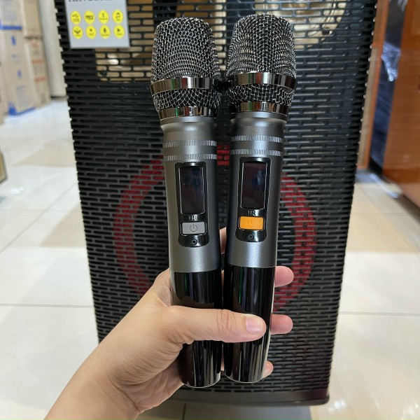 Loa Kéo Di Động Kingbass LG12A, Loa Thùng Gỗ Bass 3 Tấc Công Suất Lớn, Âm Thanh Chất Lượng + Kèm 2 Micro Hút Âm