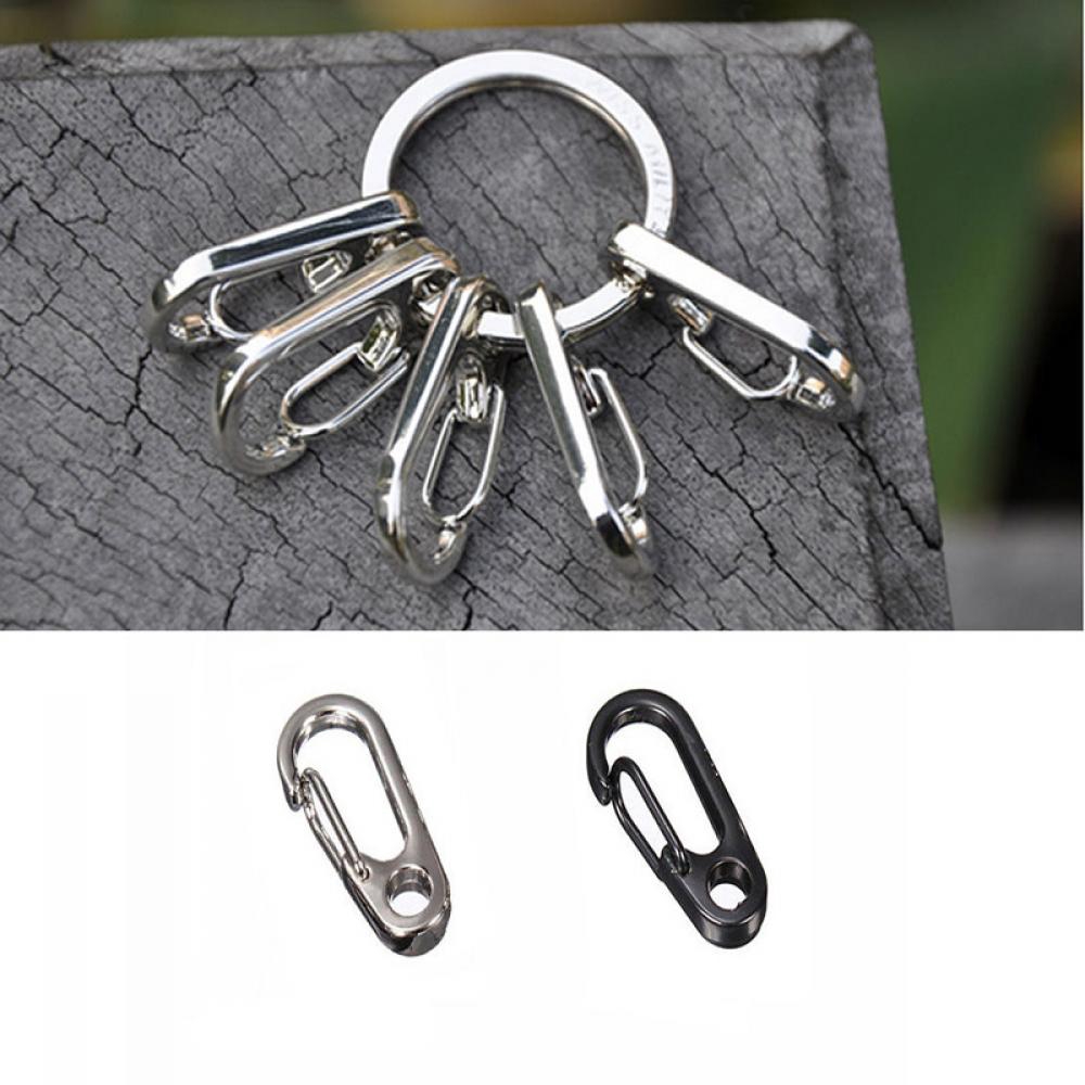 CACTU Pair EDC Outdoor Keychain Clip Tool Stainless Steel Carabiner