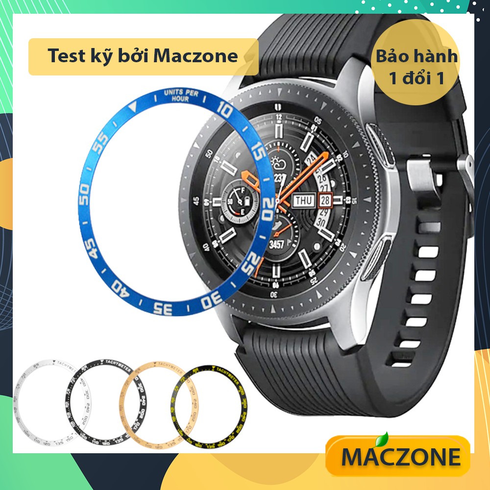 Khung viền Benzen cho Samsung Galaxy Watch 42mm/46mm decal dán màn hình, skin nhôm (ZK03)