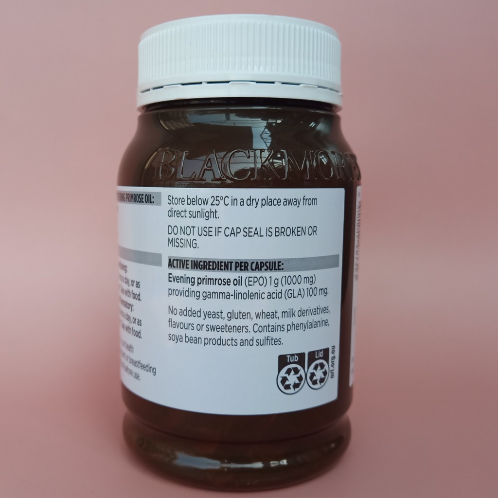 Tinh dầu hoa anh thảo Blackmores Evening Primose Oil của Úc hộp 190 viên