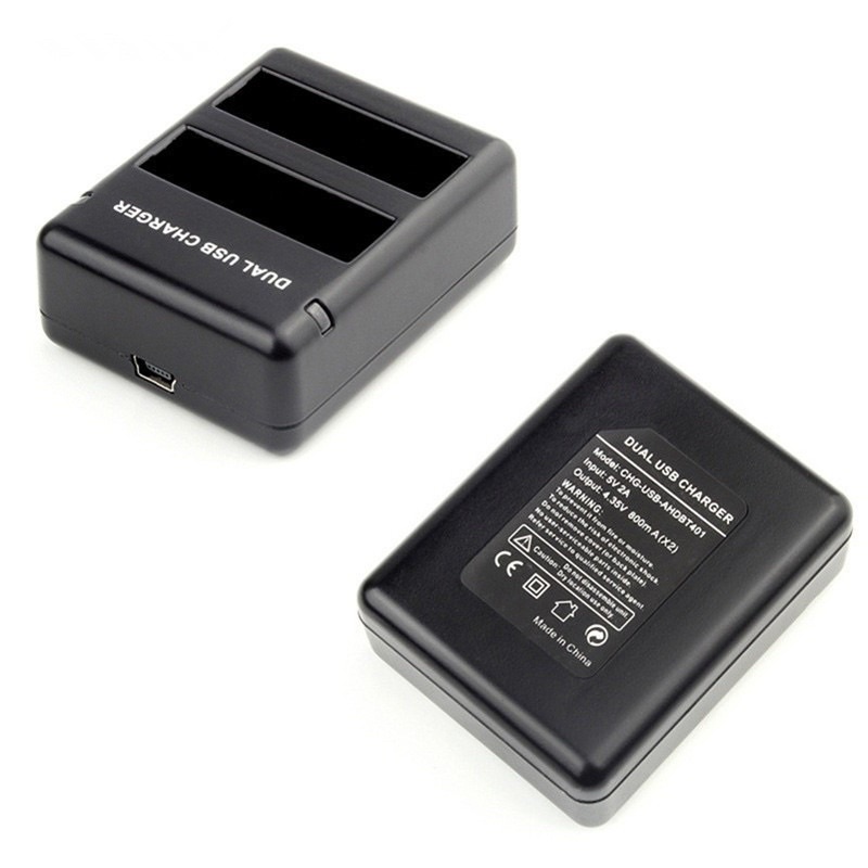 Bộ Sạc Pin Usb Đôi Cho Gopro Hero 4 Kèm dây xạc