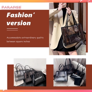 Túi Xách Đeo Vai Trong Suốt Sức Chứa Lớn Thời Trang Cho Nữ