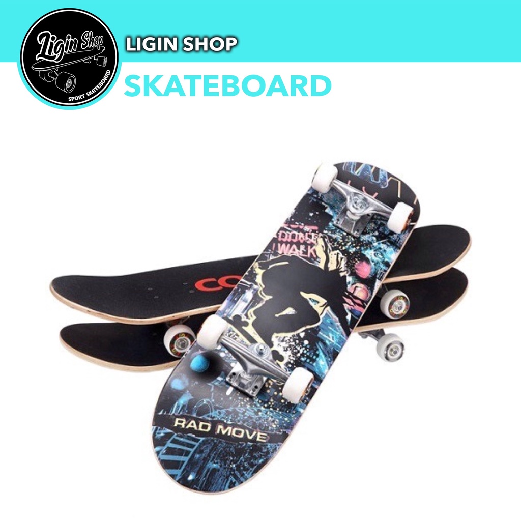 Ván trượt Skateboard, Ván Cougar, ván trượt thể thao mặt nhám gỗ ép 8 lớp, Hãng Cougar MH3108 BBTGLOBAL.