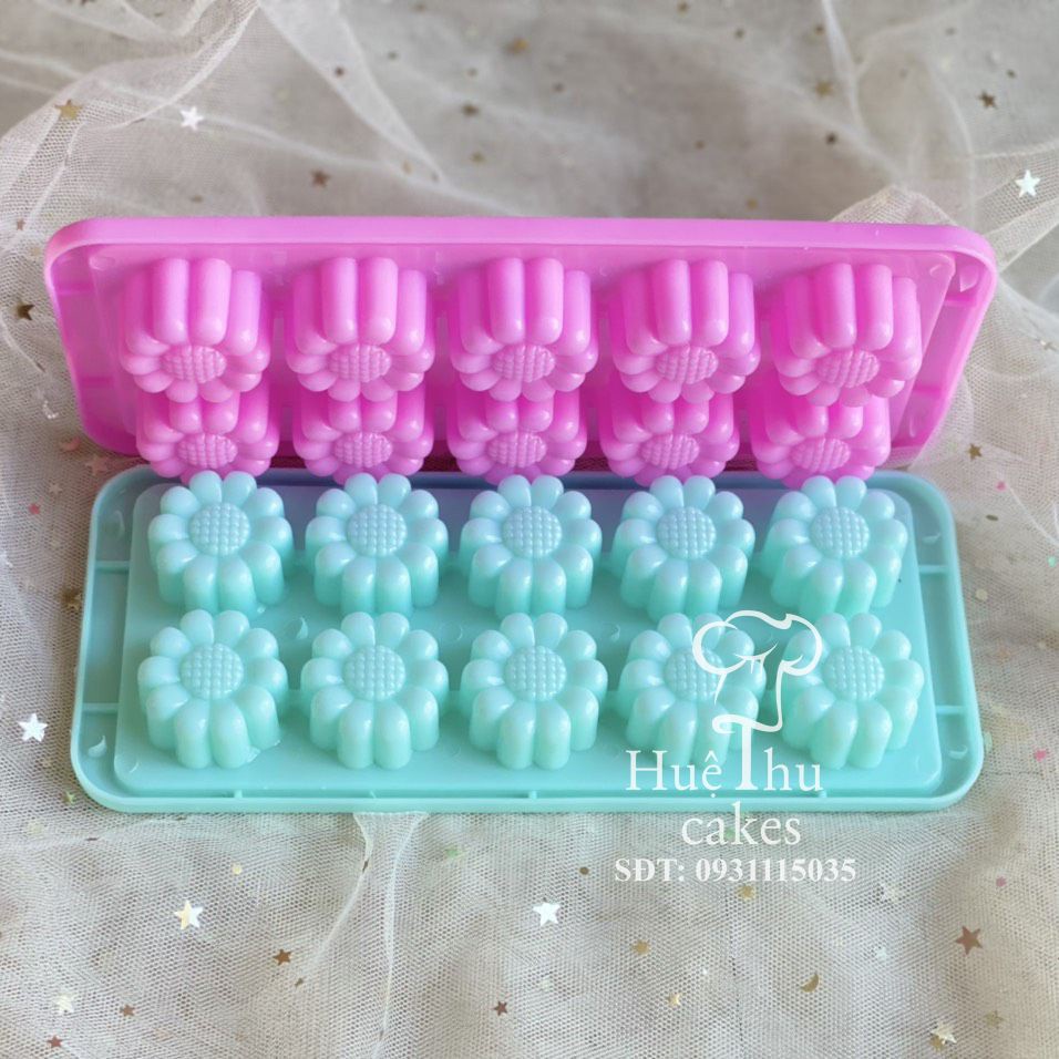 Khuôn rau câu, khay đá Hoa Cúc làm bánh thạch rau câu 3D, 4D, phô mai
