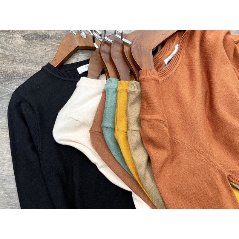 Áo len nữ cổ tròn FREDY  dài tay giữ ấm, chất mềm mịn, co giãn cực tốt A120 | BigBuy360 - bigbuy360.vn