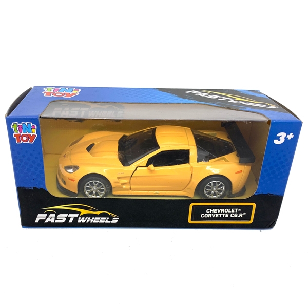 Đồ Chơi Xe Tốc Độ Fastwheels 5 Inch (554000) - Chevrolet Corvette C6.R - Màu Vàng