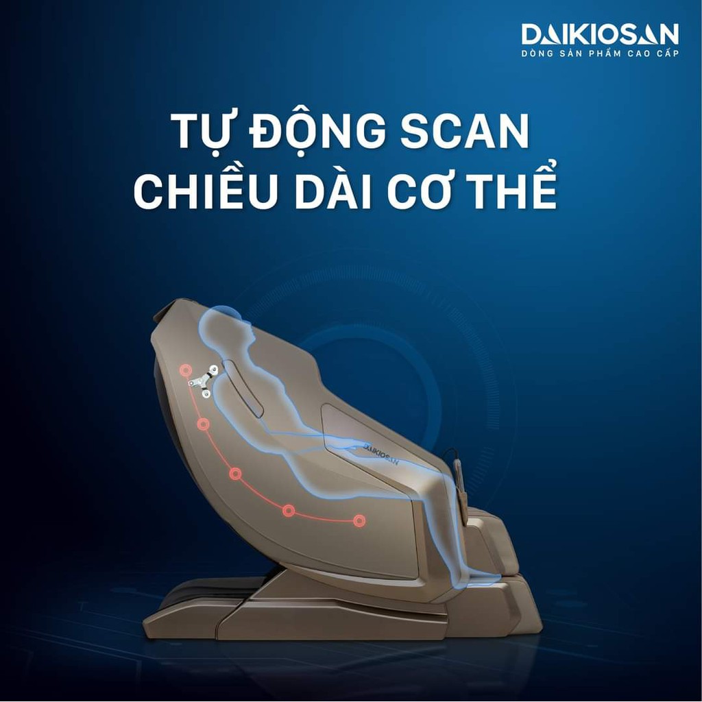 GHẾ MASSAGE TOÀN THÂN DAIKIOSAN DKGM-20001 CÔNG NGHỆ 3D