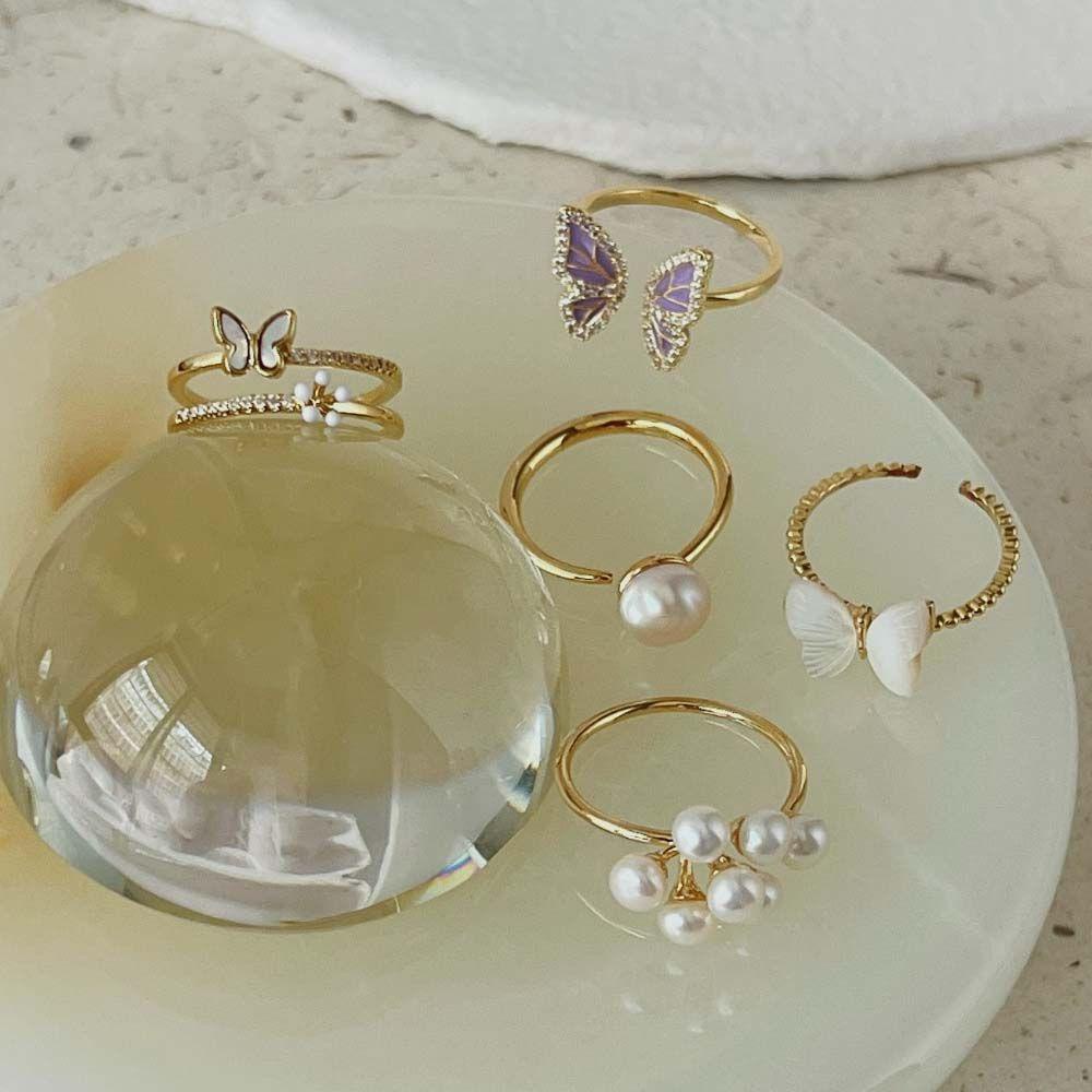 Somedayzl Nhẫn Hở Đeo Khớp Ngón Tay Họa Tiết Hình Học Dầu Cá Tính Phong Cách Vintage