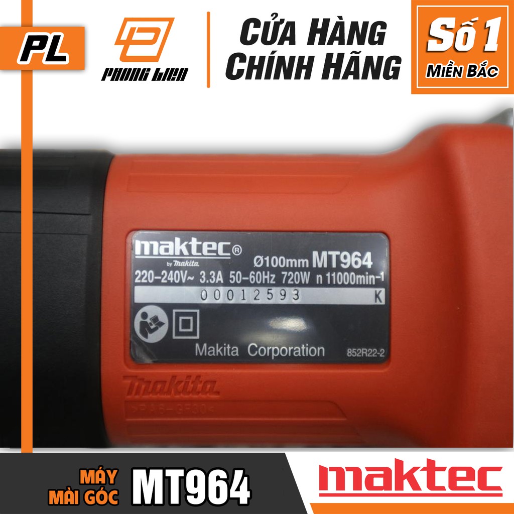 [Chính Hãng] Máy Mài Góc Maktec MT964 (100MM-720W)