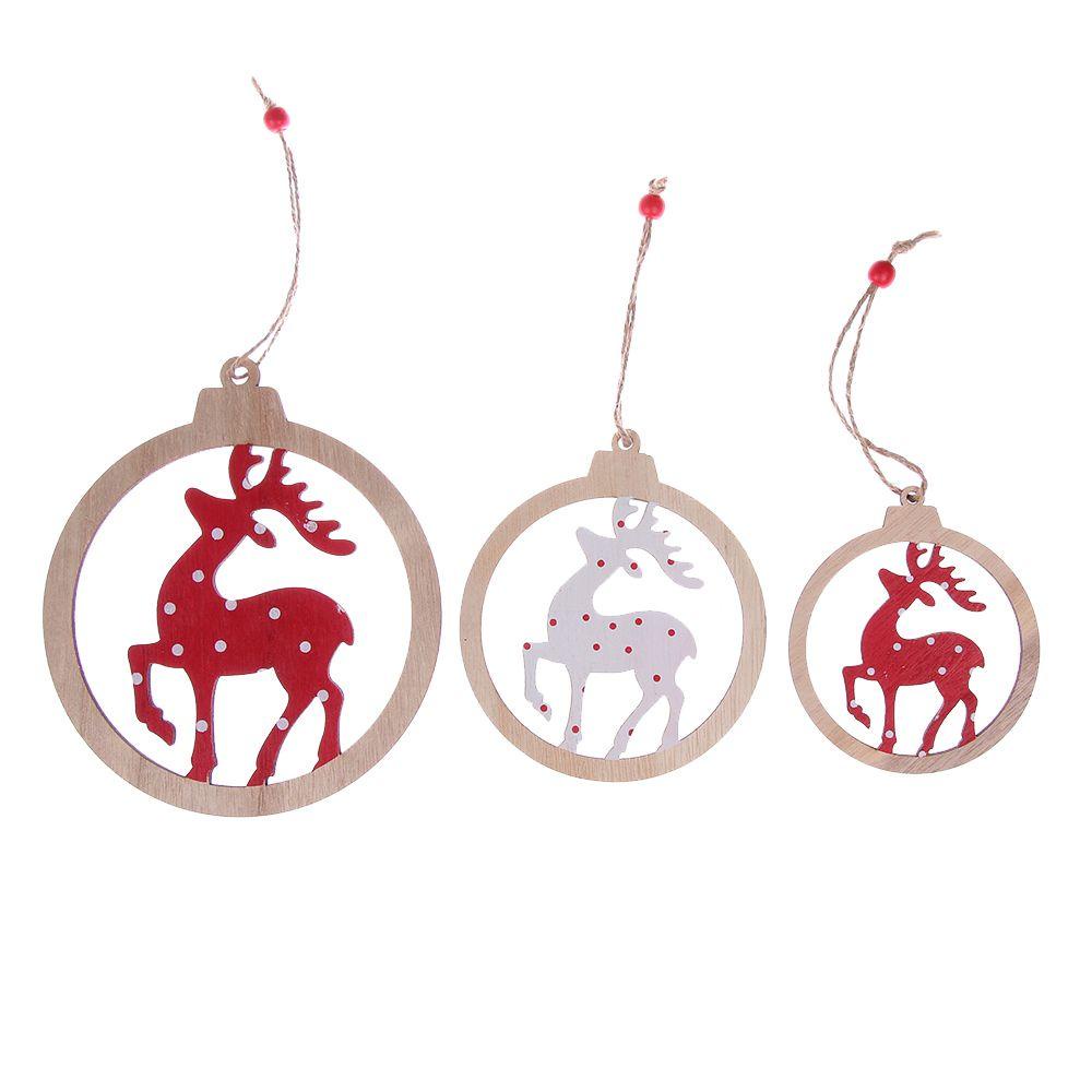 WTTLE Set 3 Phụ Kiện Treo Trang Trí Cây Thông Noel