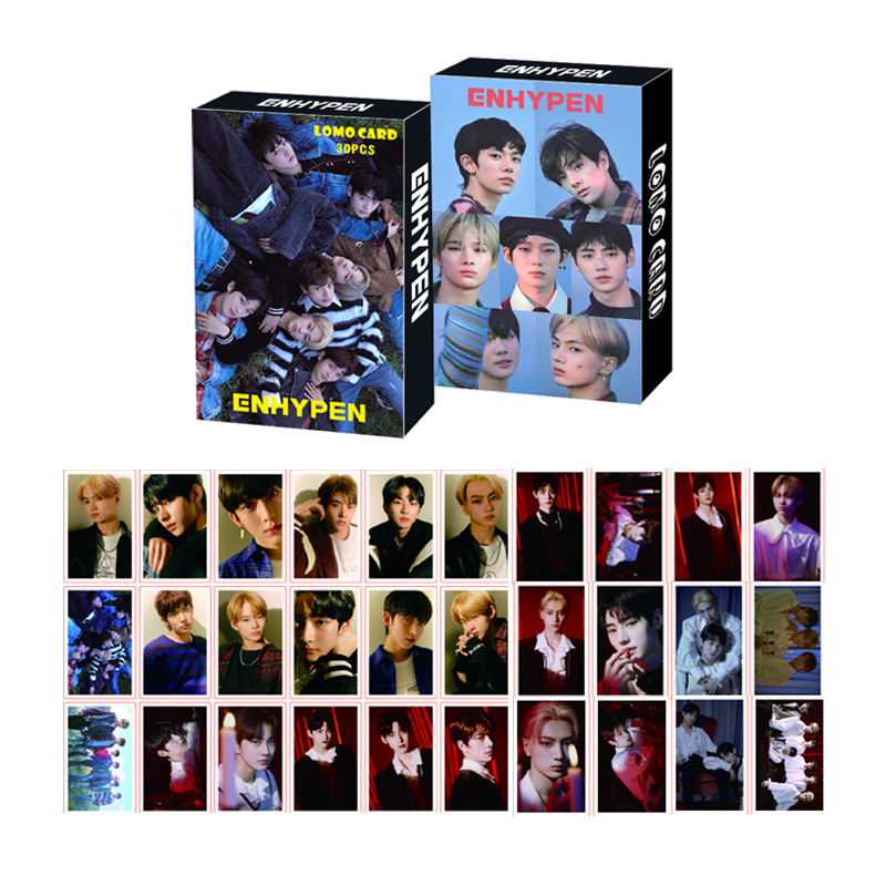 ENHYPEN Album Photocard Lomo Card Bưu thiếp Kpop 30 cái / hộp